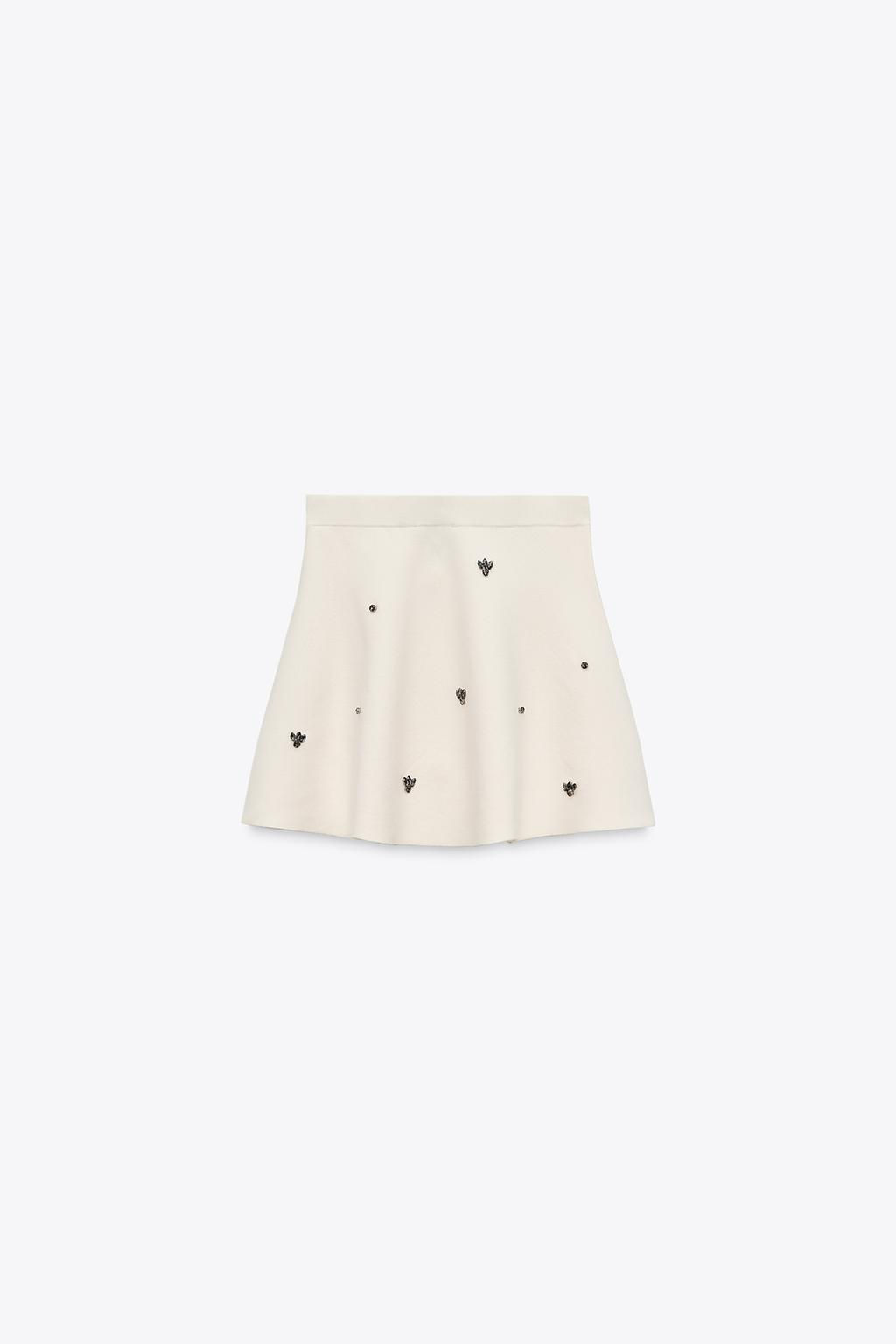 JEWEL BEAD KNIT SKIRT - Zara фото 5