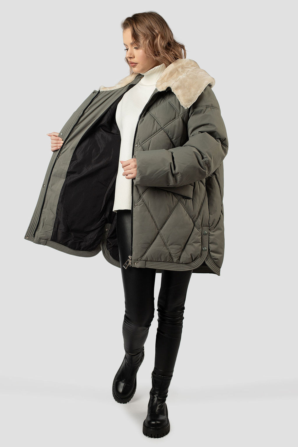 05-2255 Куртка женская зимняя (биопух 250) - El podio фото 3