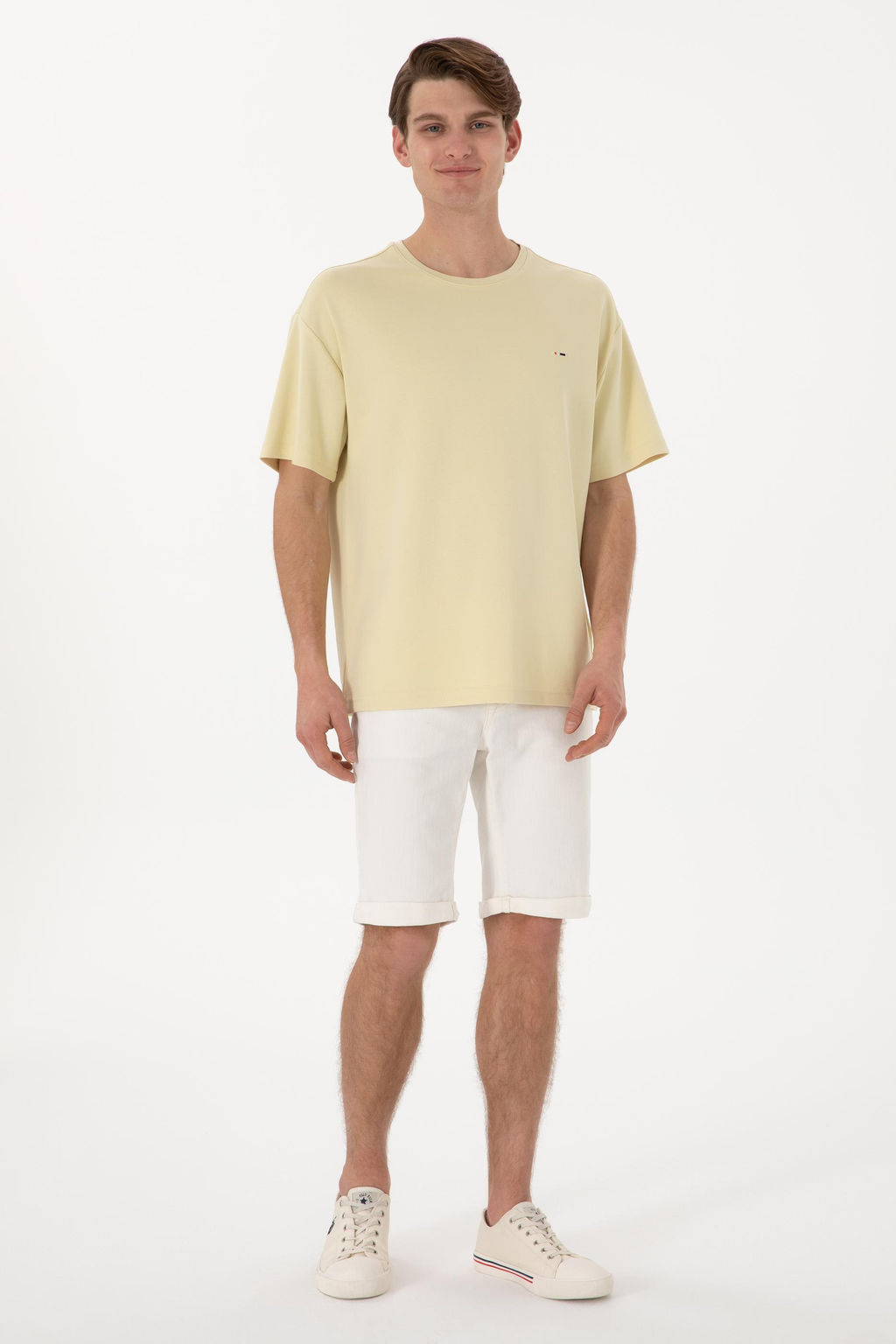 Erkek Comfort Fit Bisiklet Yaka A__k Haki Ti__rt Ti__rt Sepette S_rpriz _ndirim - U.s. polo assn фото 4