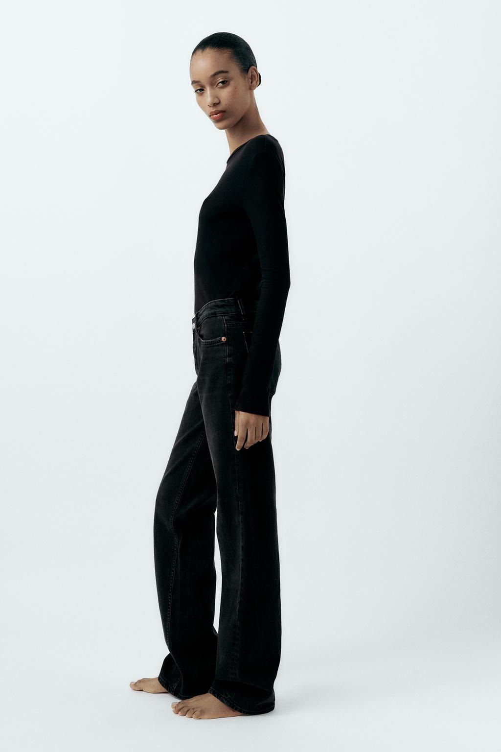 TRF LOW-RISE STRAIGHT JEANS - Zara фото 4