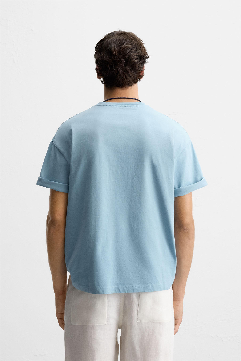 T-SHIRT WITH RAISED SLOGAN - Zara фото 3
