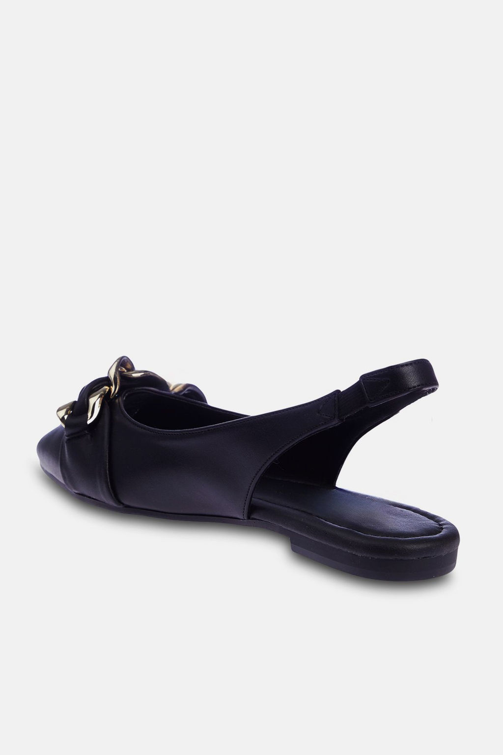 Trendyol Shoes Siyah Antik Tokal? Sivri Burun K?sa Topuklu Kad?n Babet TAKSS24BE00003 - Trendyolmilla фото 6