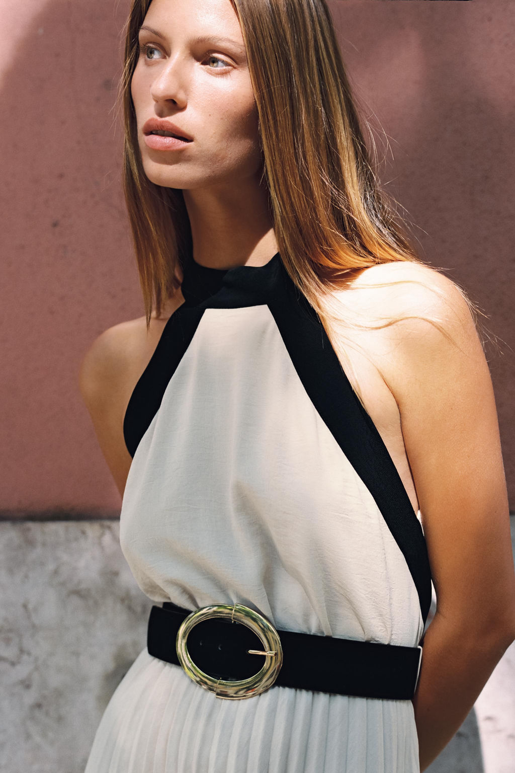 DRESS WITH MATCHING BELT - Zara фото 3