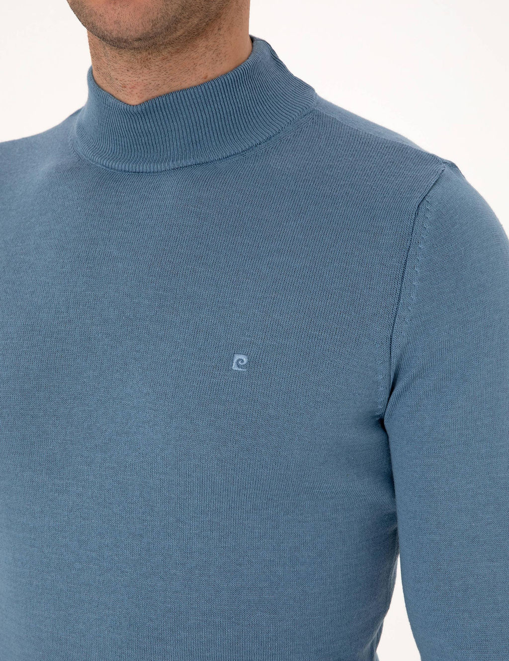 Mavi Slim Fit Yar_m Bal_k__ Yaka Basic Triko Kazak - Pierre cardin фото 7