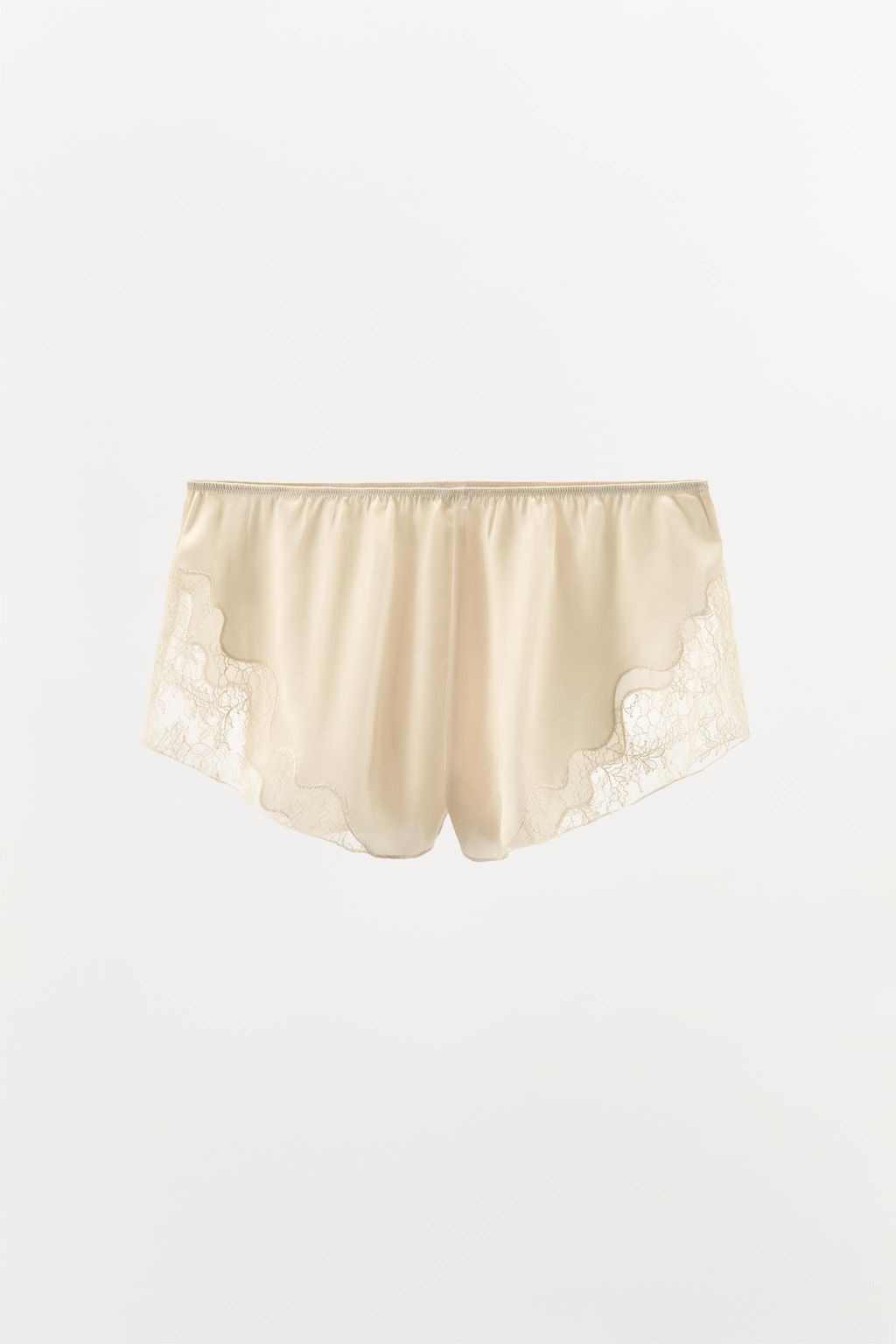 LACY SATIN SHORTS