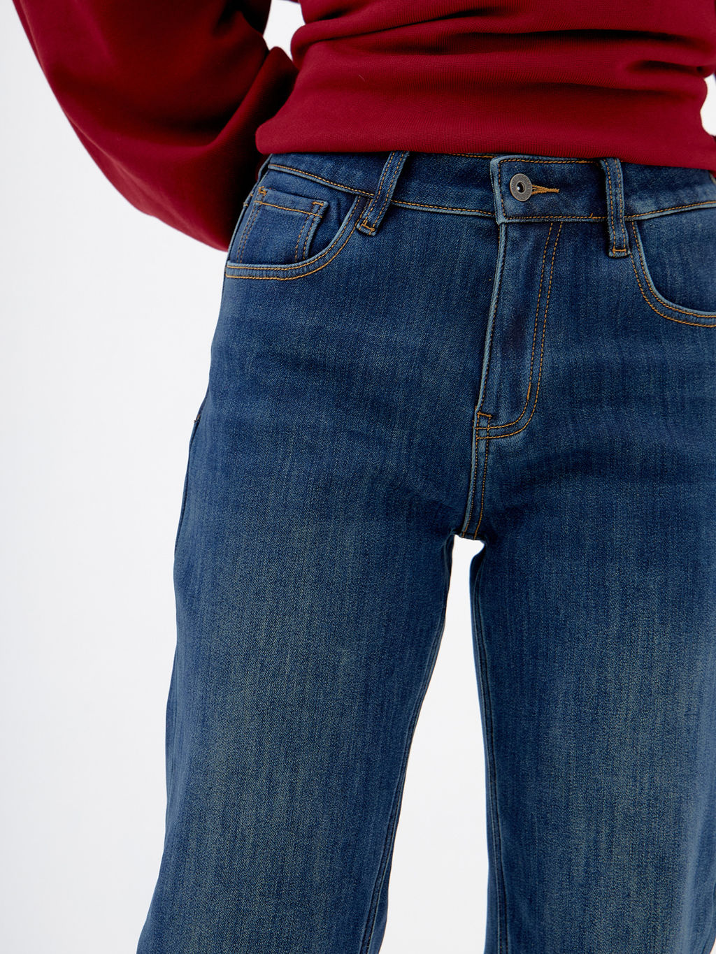 Утепленные Женские Джинсы Прямые - Mossmore фото 16