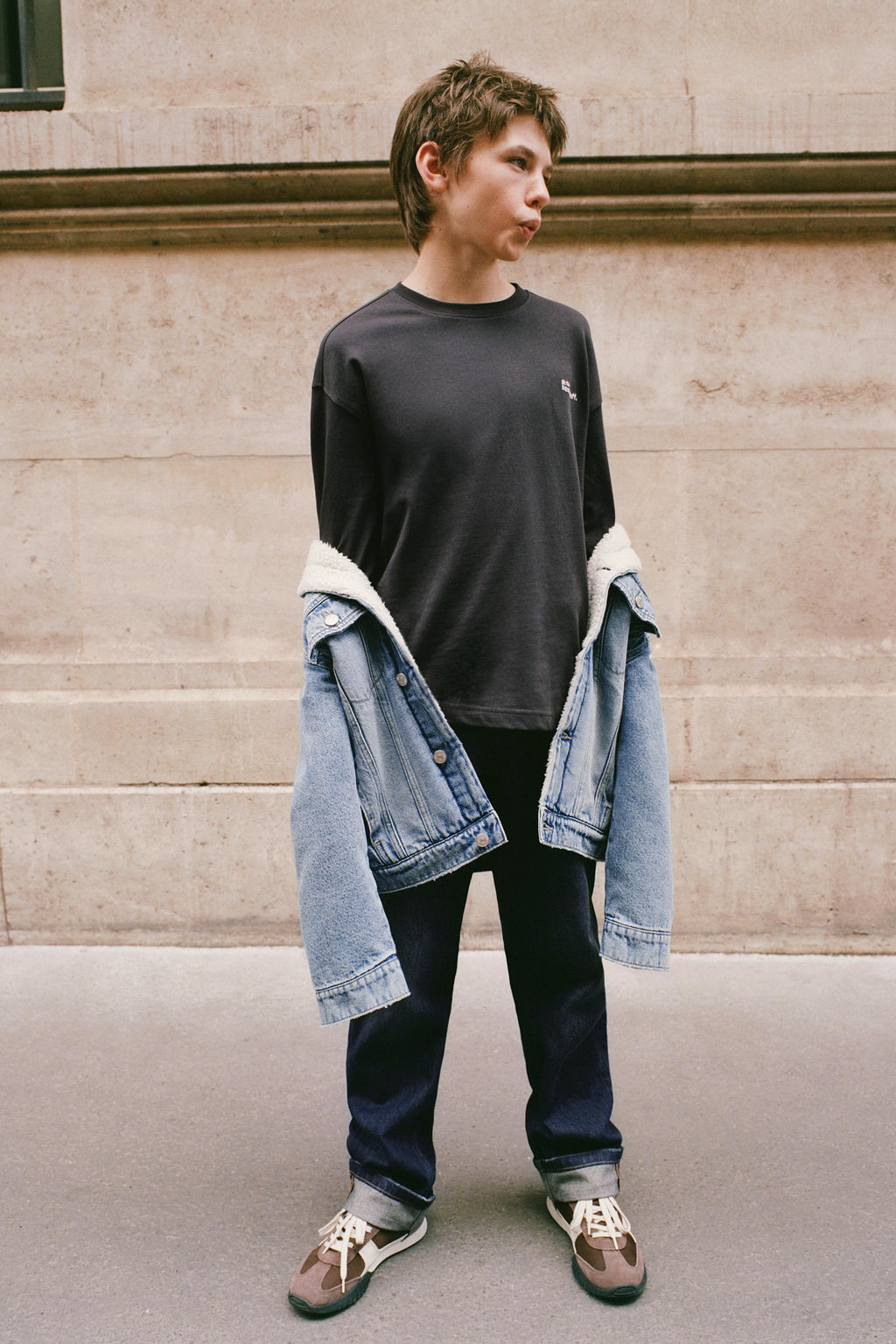 HEAVY WEIGHT EMBROIDERED SLOGAN T-SHIRT - Zara фото 6