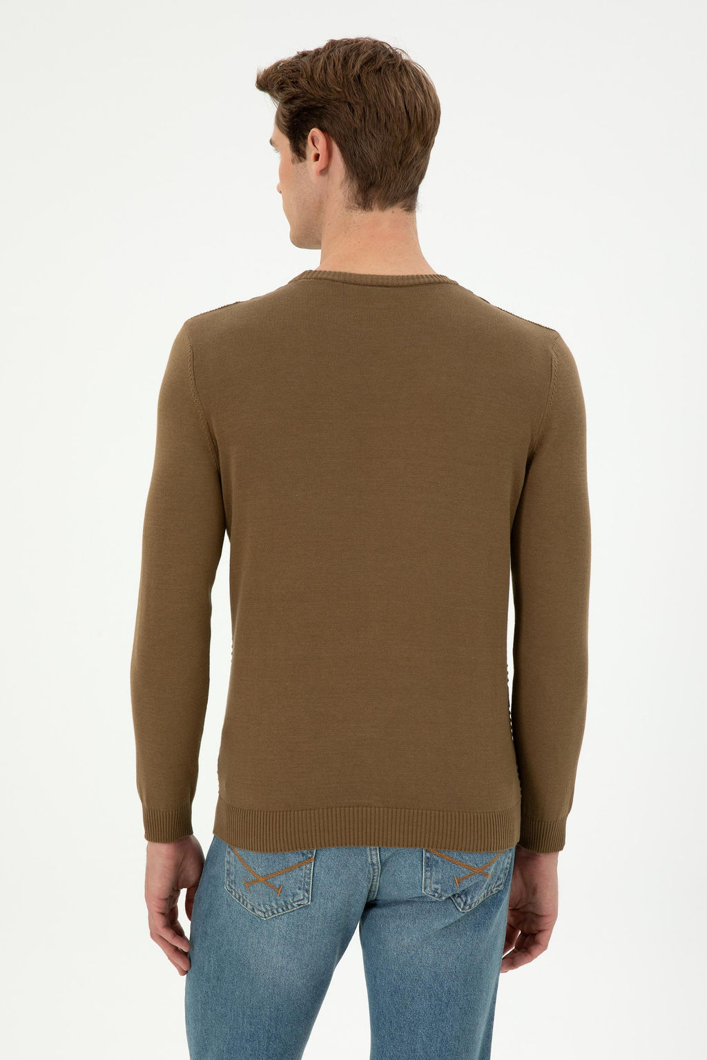 Мужской свитер цвета хаки - U.s. polo assn фото 5