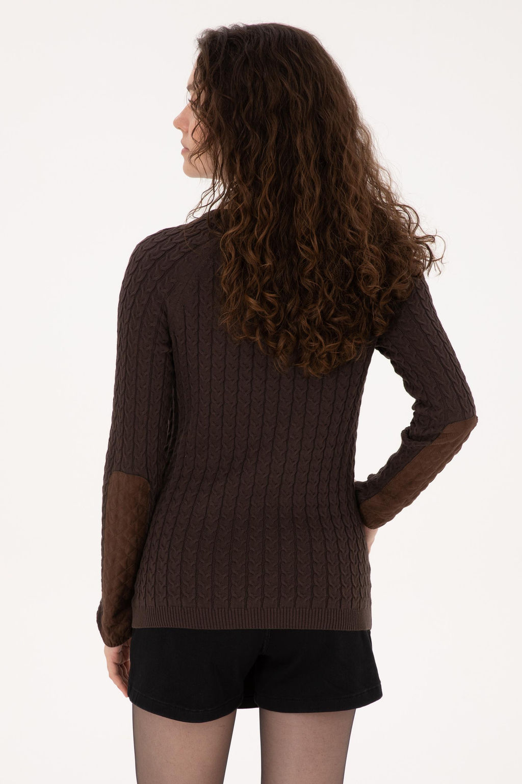 Kad_n Koyu Kahverengi Basic Kazak - U.s. polo assn фото 5