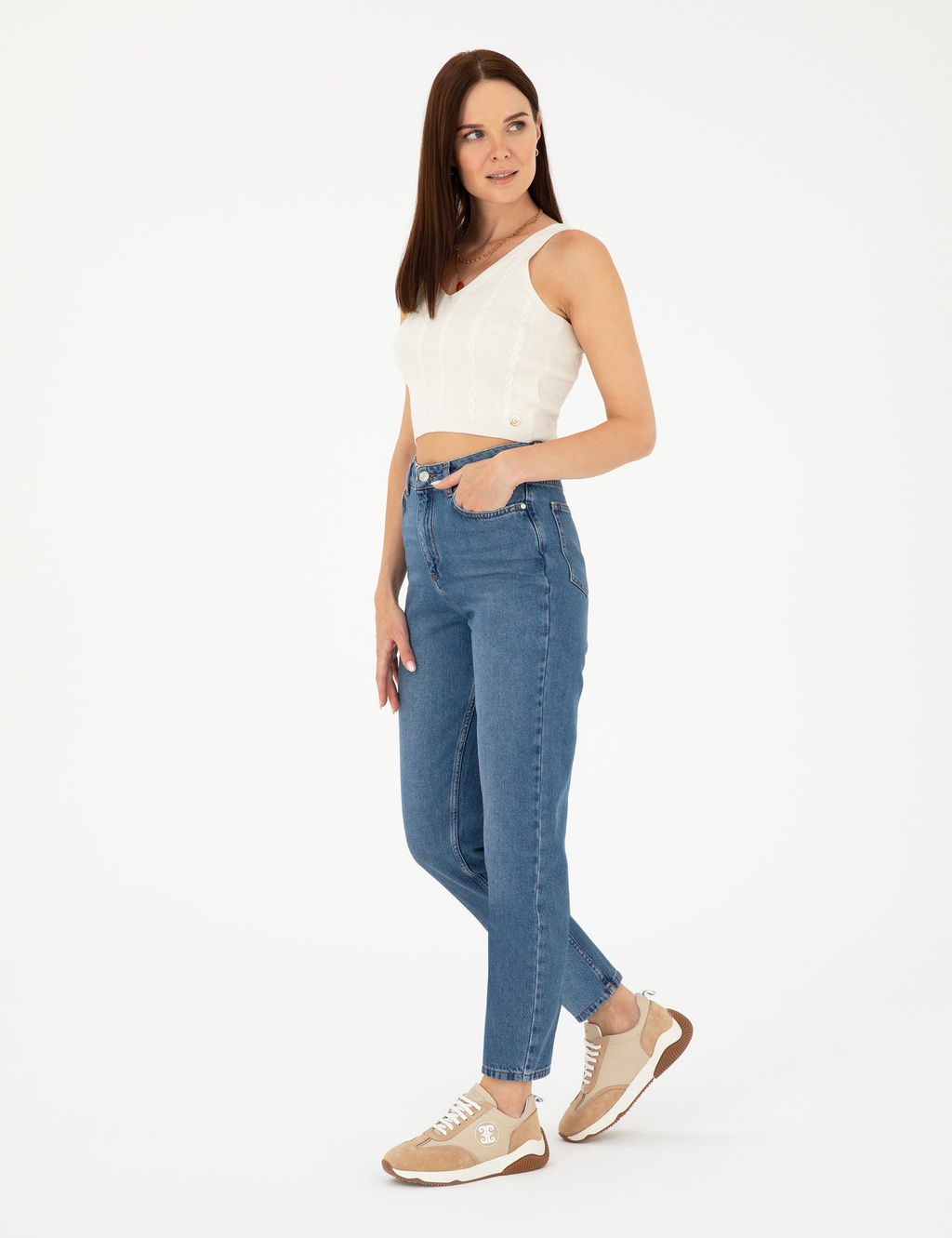 Mavi Mom Fit Jean Pantolon - Pierre cardin фото 3