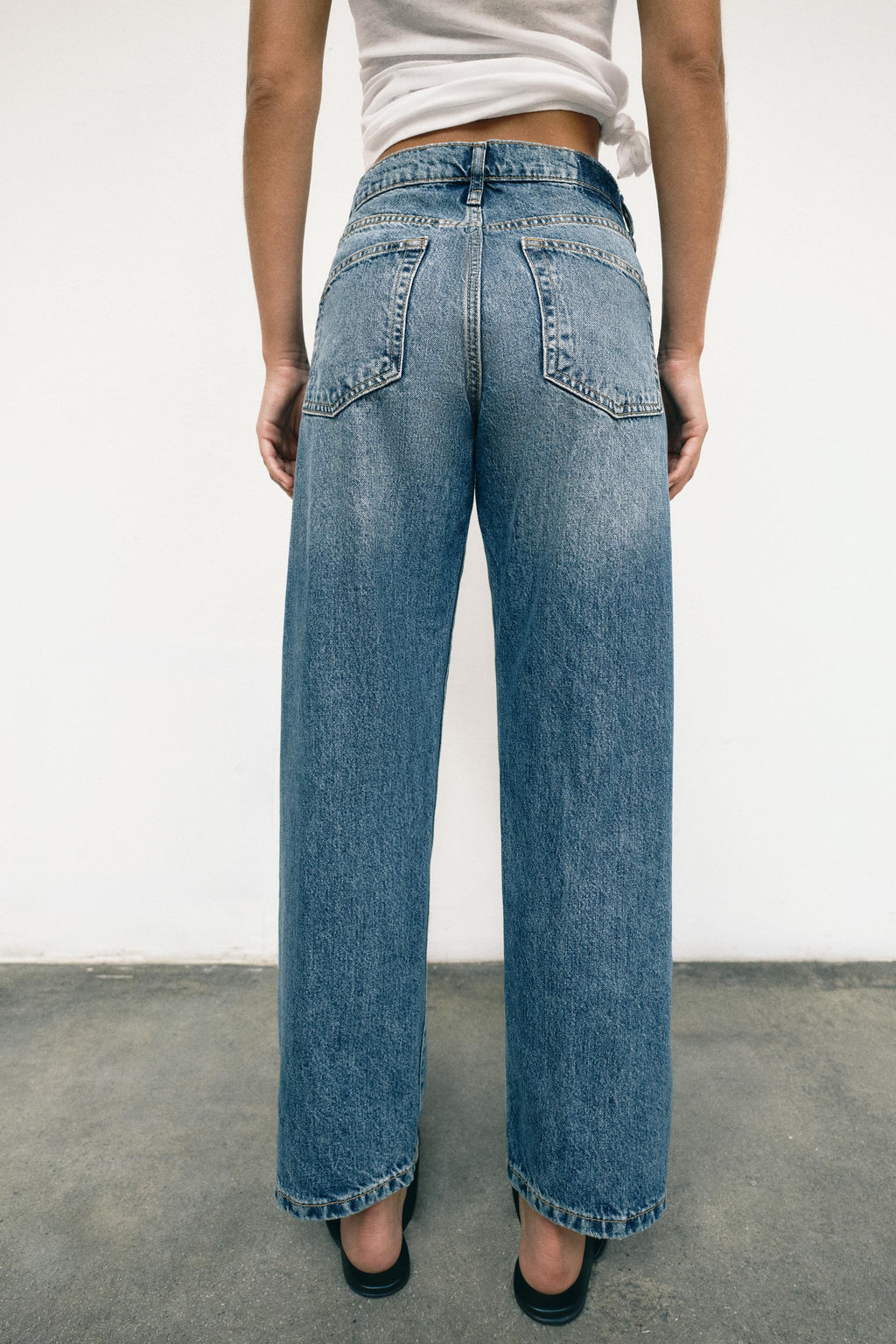 JEANS Z1975 CROPPED TIRO MEDIO / Azul - Zara фото 5
