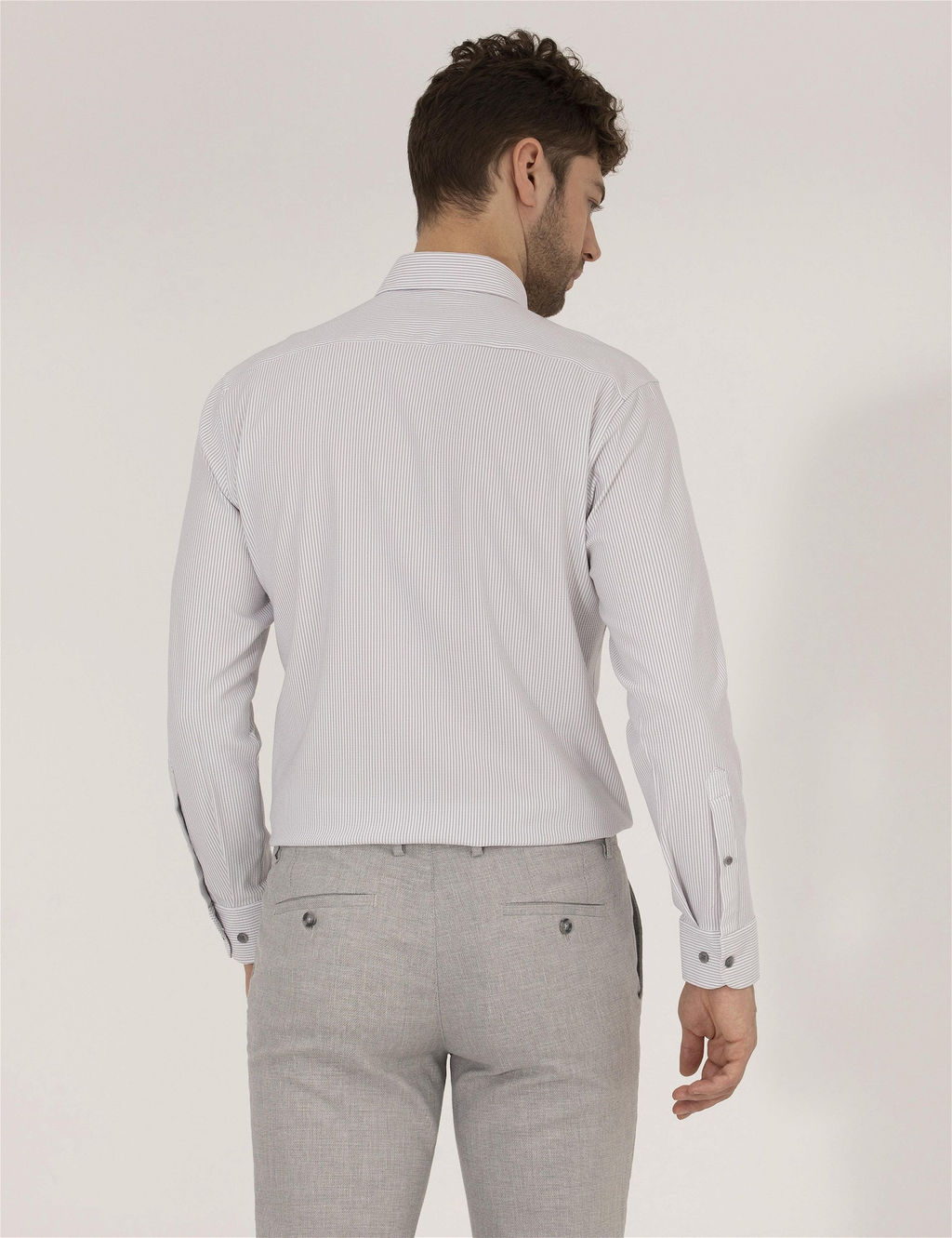 Antrasit Slim Fit Uzun Kollu G_mlek - Pierre cardin фото 5
