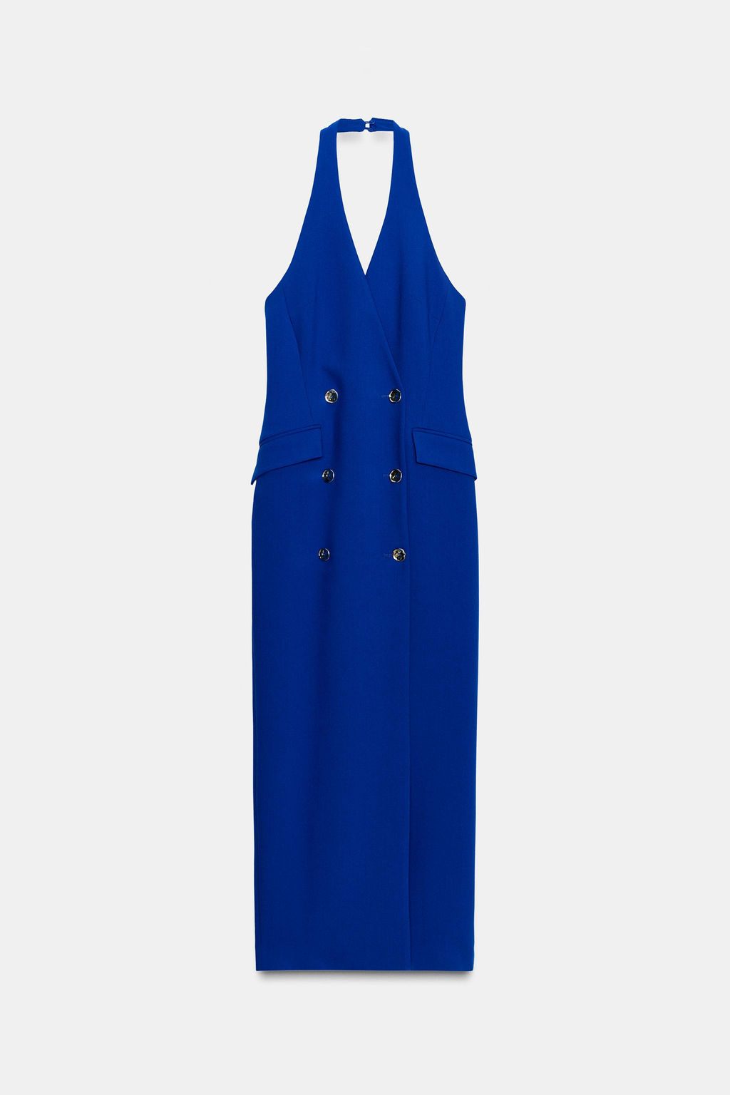 CROSSOVER HALTER NECK MIDI DRESS - Zara фото 7