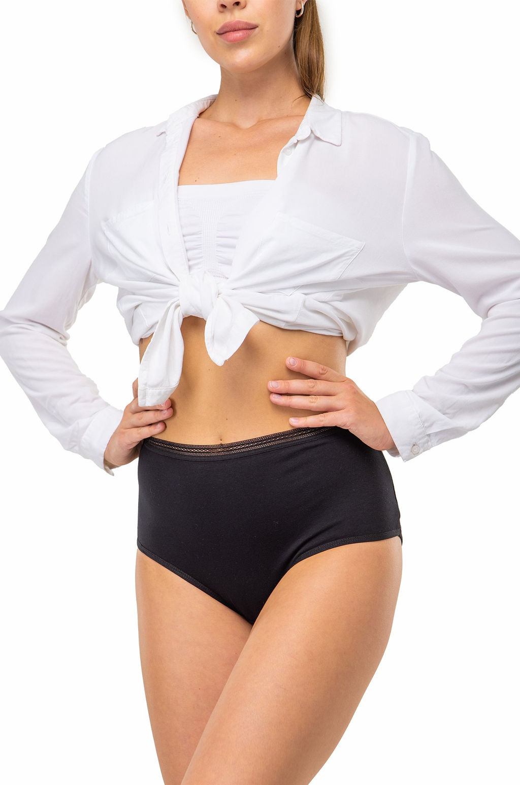 Женские трусы-слипы с высокой посадкой 5 шт. Nicoletta  фото 5