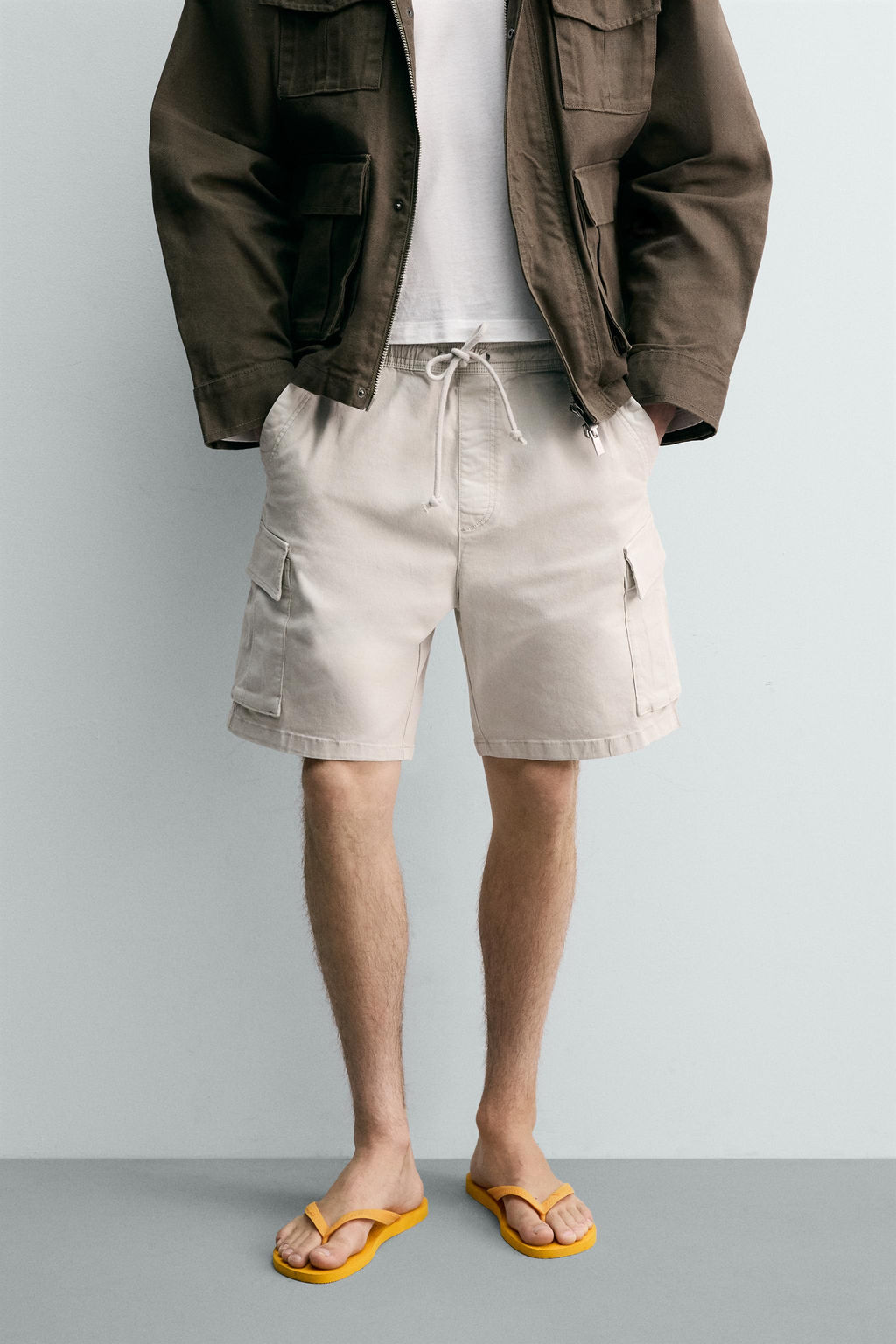 BERMUDA CARGO RELAXED FIT LAVADO / Hielo - Zara фото 2