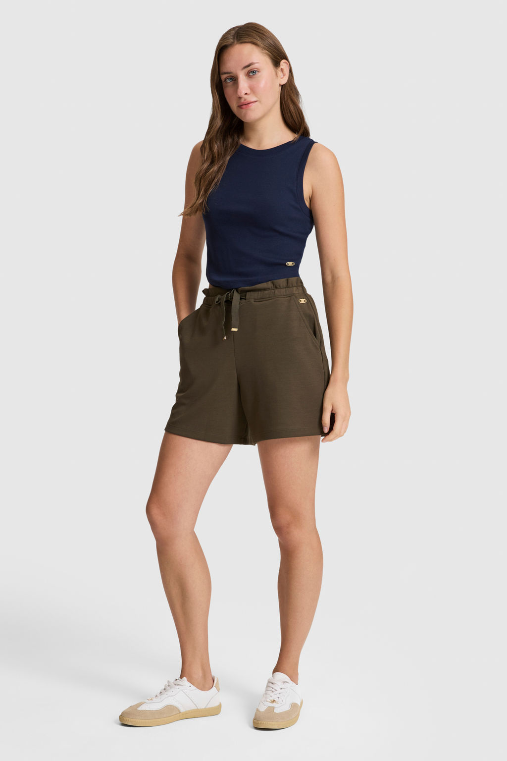 Kad_n Lacivert Bisiklet Yaka Basic Ti__rt - U.s. polo assn фото 4