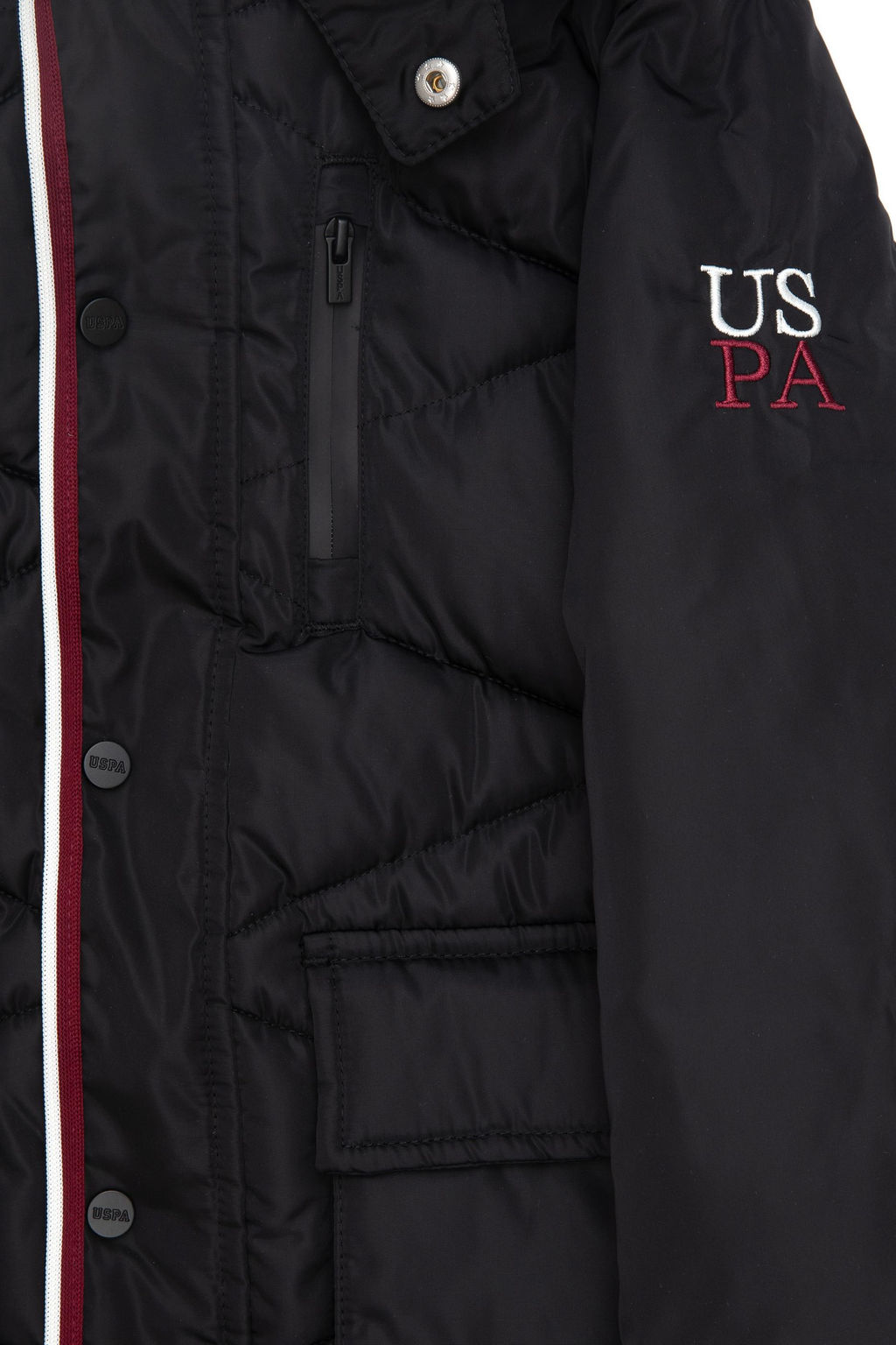 Черное пальто для мальчика - U.s. polo assn фото 4