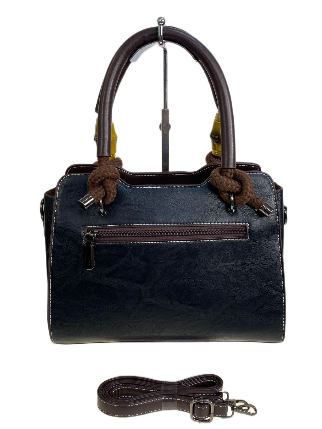 Женская сумка из искусственной кожи, цвет черный - Greta фото 2