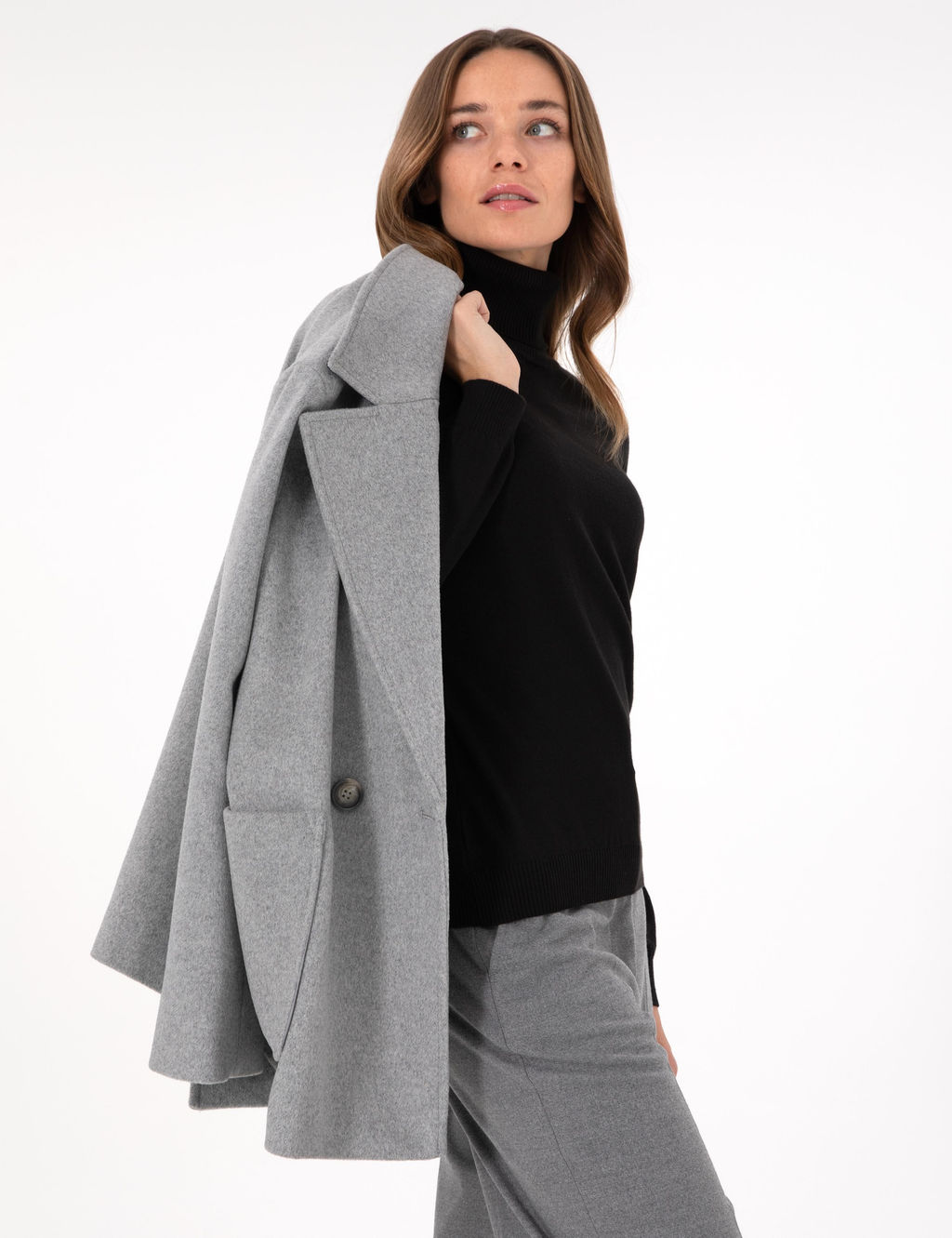 Siyah Slim Fit Basic Kazak