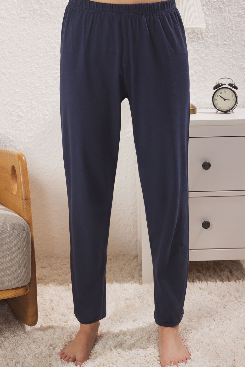 Trendyolmilla Cok Renkli Pamuklu Cicekli Cep Detayl? Orme Pijama Tak?m? THMSS25PT00384  фото 3