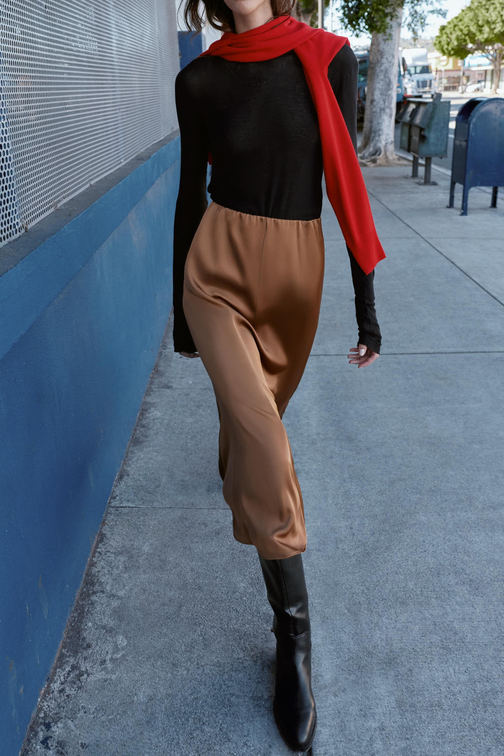 SATIN MIDI SKIRT - Zara фото 3