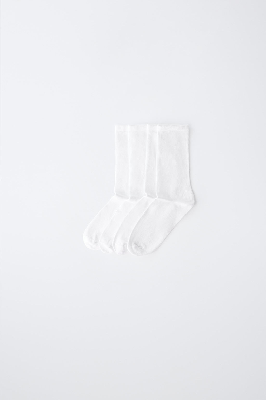 PACK CUATROS CALCETINES MEDIOS / Blanco - Zara фото 2