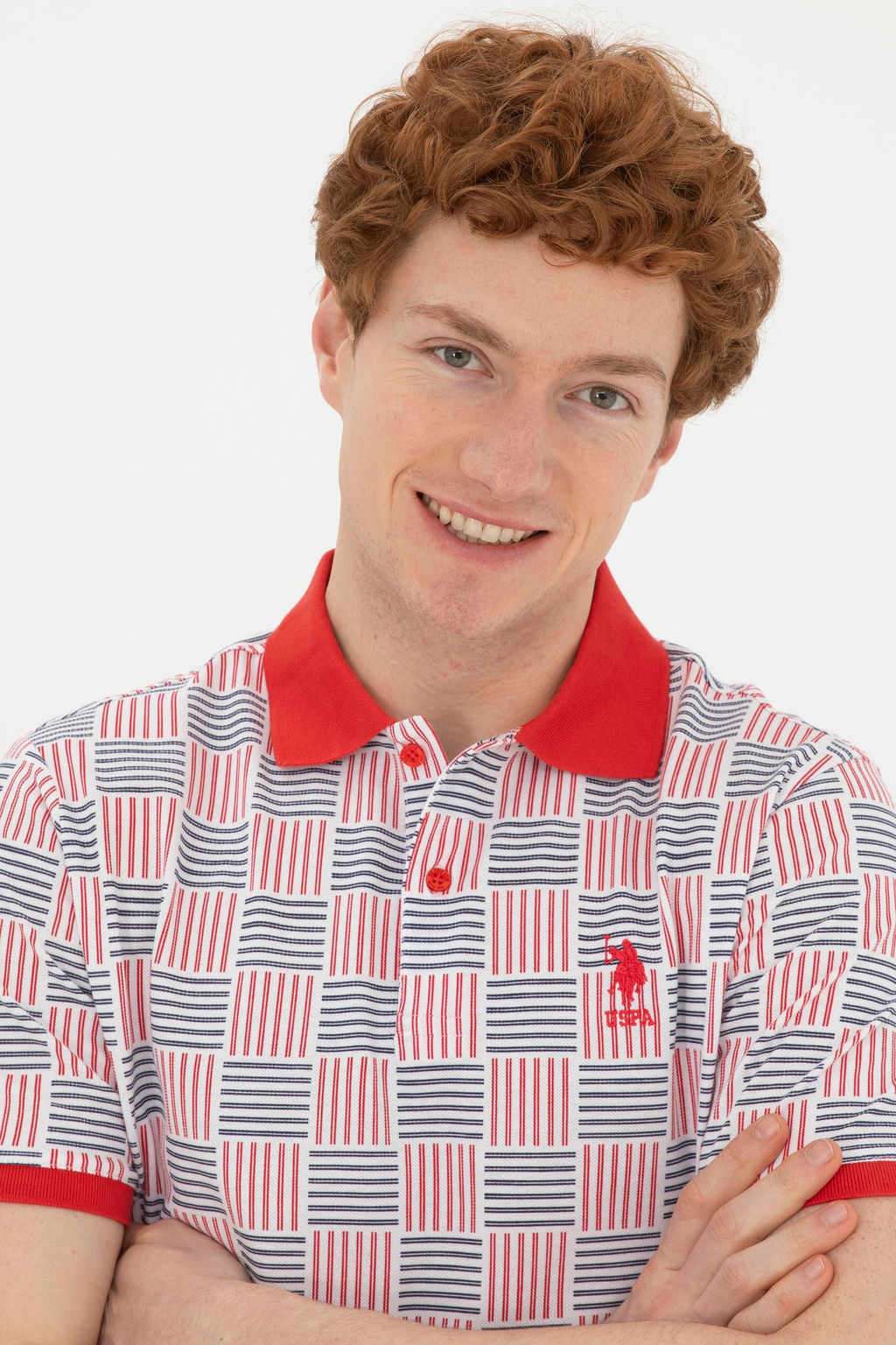 Мужская розовая футболка - U.s. polo assn фото 2