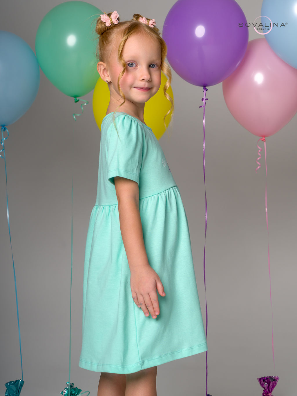 Платье Аленка к/р SG мятный Princess Л - Sovalina фото 11