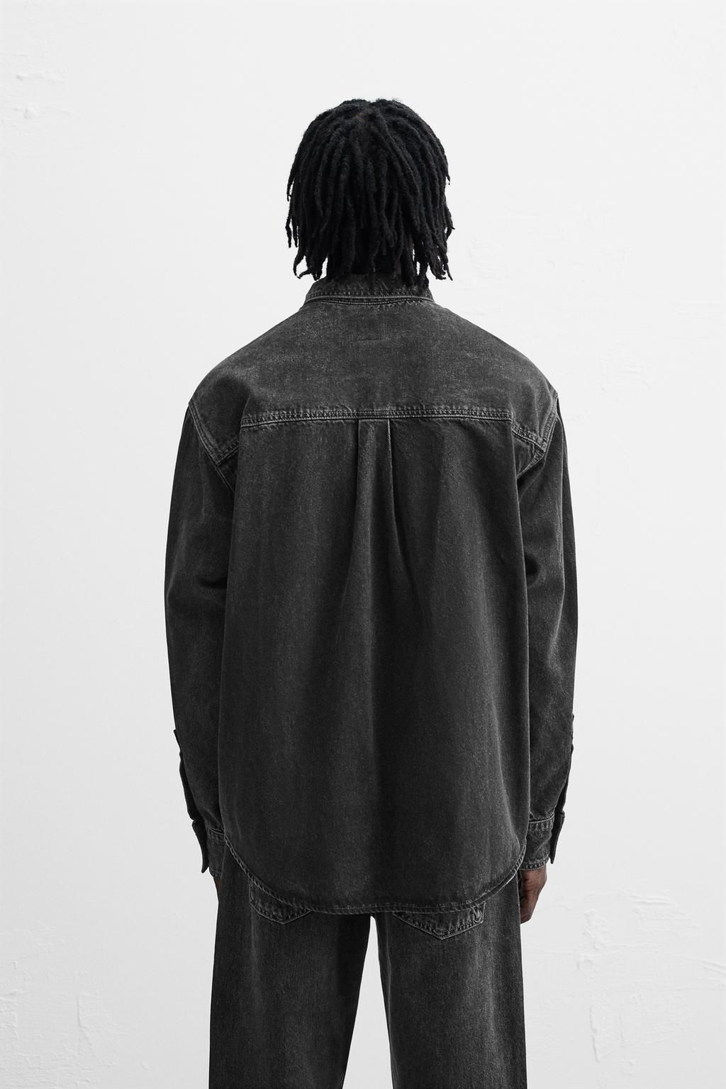 RELAXED FIT DENIM SHIRT - Zara фото 3