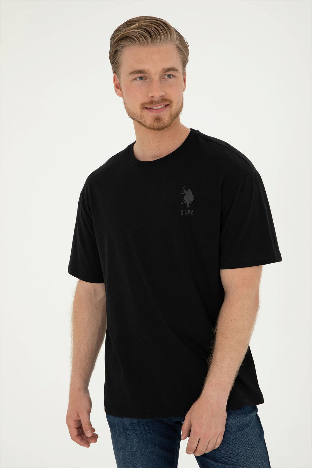 Мужская черная футболка Неожиданная скидка в корзине - U.s. polo assn фото 3