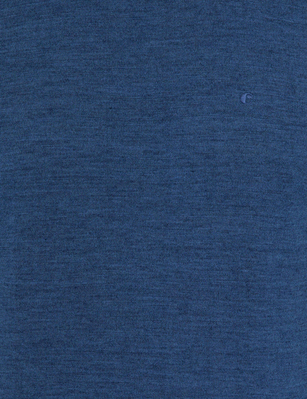 Базовый трикотажный свитер приталенного кроя цвета индиго с круглым вырезом - Cacharel фото 6