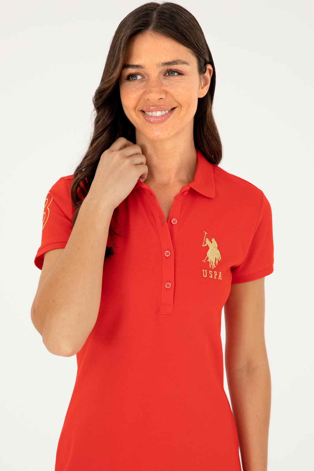 Женское красное трикотажное платье Неожиданная скидка в корзине - U.s. polo assn фото 2