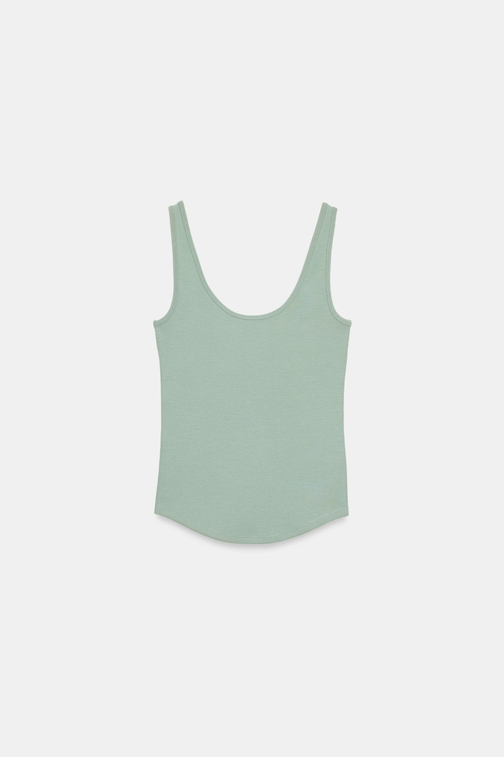CAMISETA TIRANTES ALGOD?N / Verde / Azul - Zara фото 3