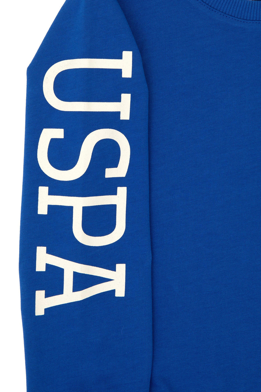 Erkek _ocuk Mavi Basic Bisiklet Yaka Sweatshirt - U.s. polo assn фото 3