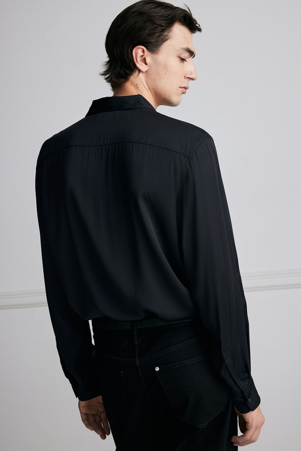 Camisa de saten Regular Fit - H&m фото 3