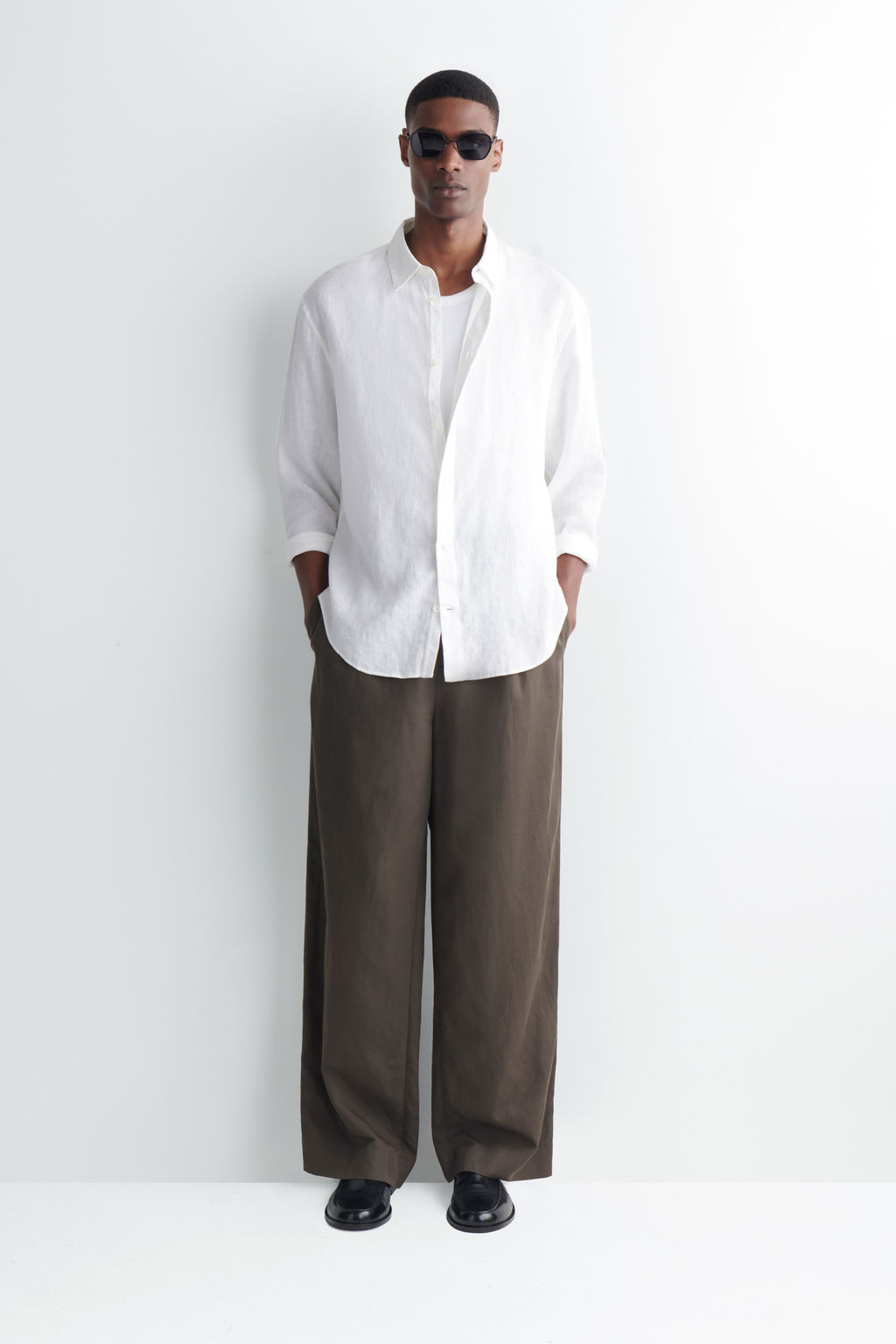 CAMISA DE LINO RELAXED FIT - H&m фото 7