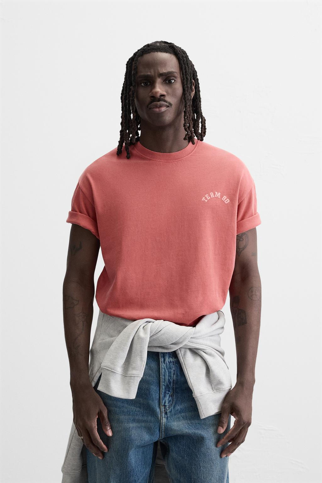 VARSITY FADED T-SHIRT - Zara фото 2