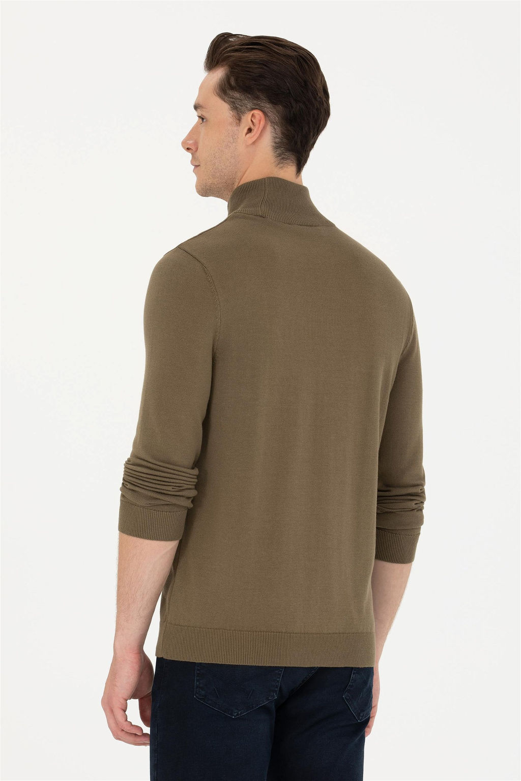U. S. Polo Assn Мужской базовый свитер цвета хаки - U.s. polo assn фото 5