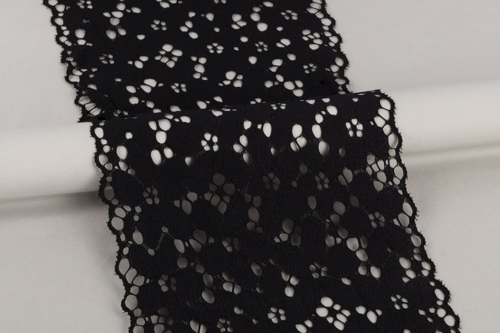 Кружево BLITZ эластичное 170 мм BLST-09 на бобине Турция черный