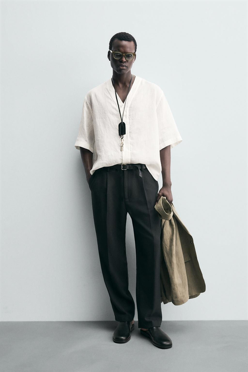 100% LINEN SHIRT - Zara фото 2