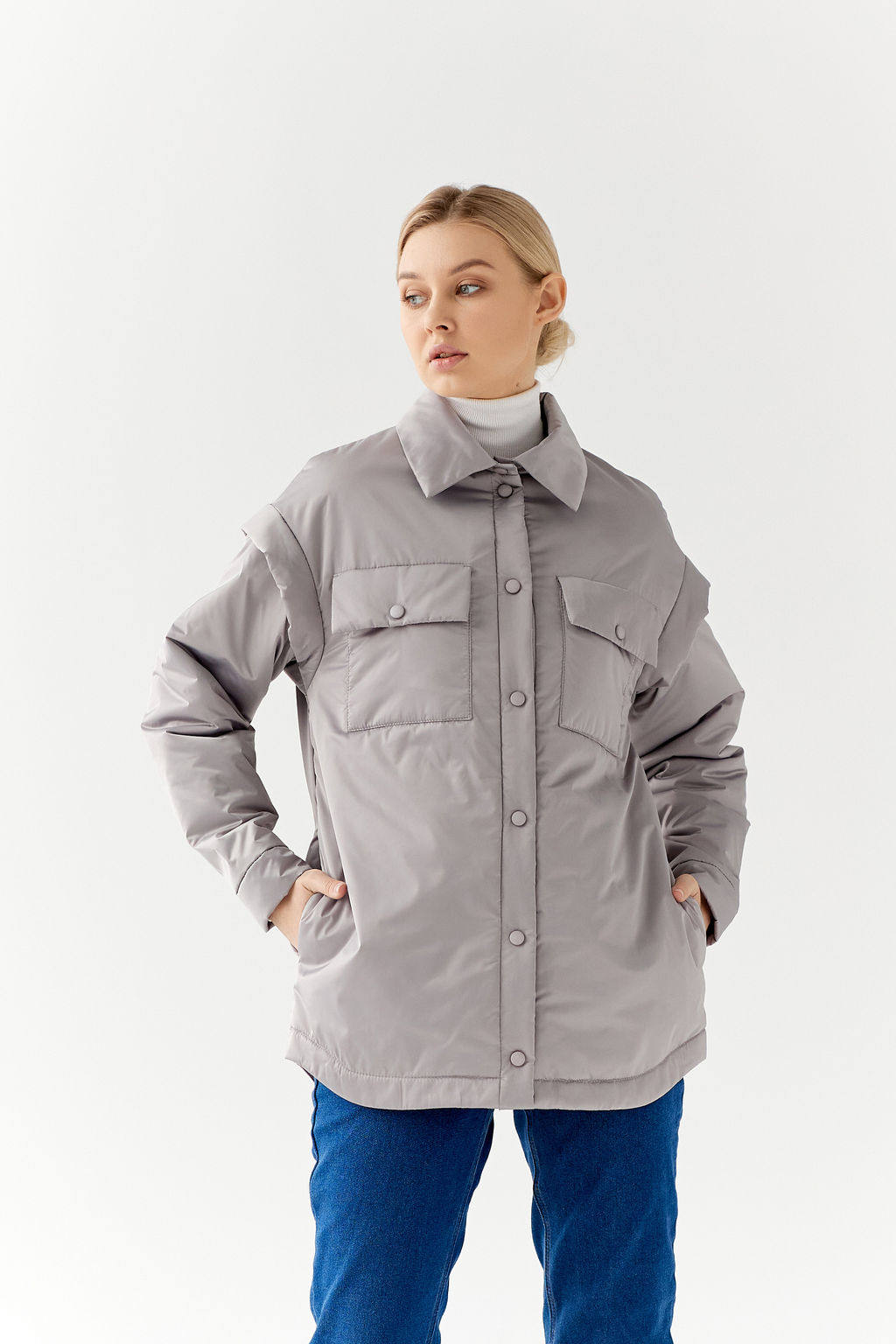Куртка женская демисезонная 23983 (бежевый) - Kankan фото 24