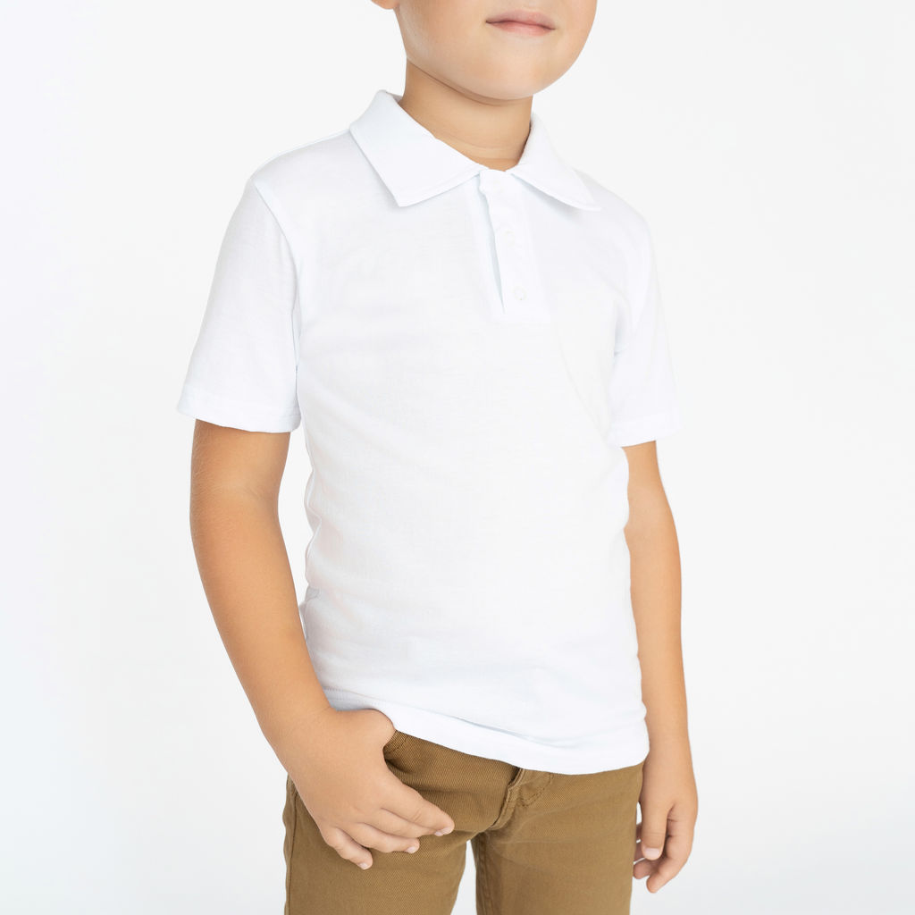 Футболка поло для мальчика белая 659 (104, 56)