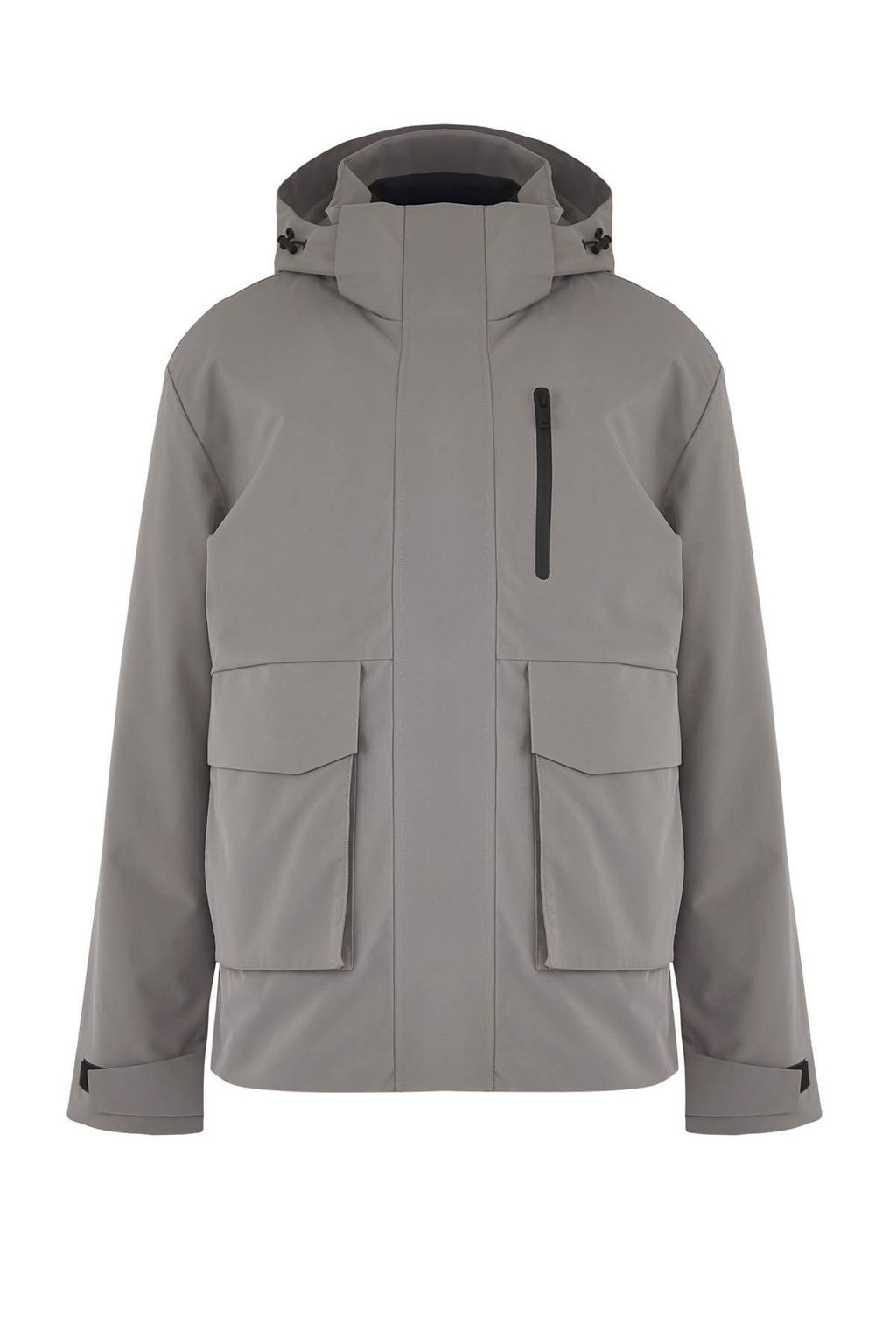 Gri Fitted K?sl?k Kal?n Parka Erkek Mont TMNAW26MO00007 - Trendyolmilla фото 5