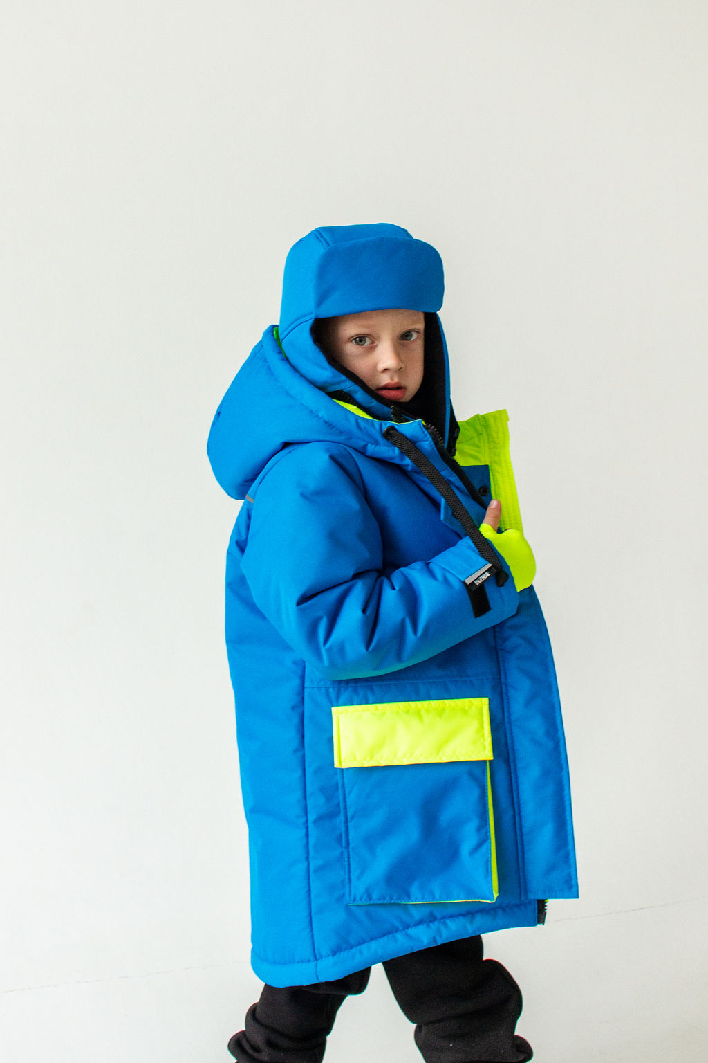 Шапка-ушанка зимняя мембранная, синяя - Inzibe фото 4