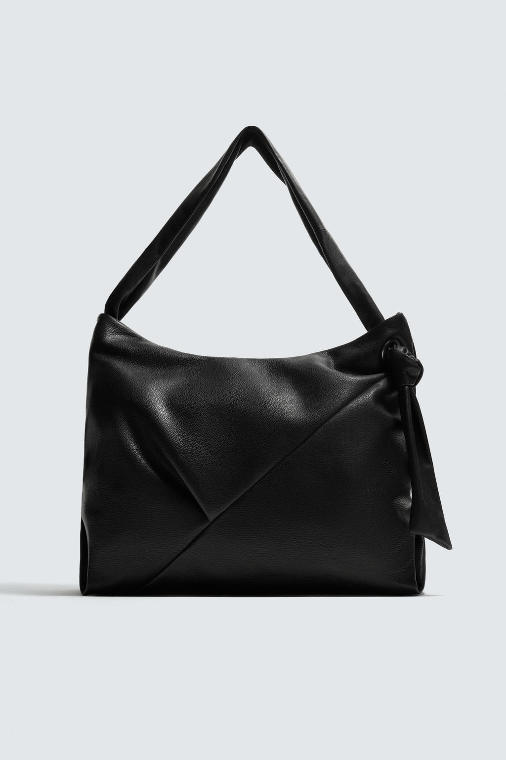 BOLSO SHOPPER PIEL / Negro - Zara фото 7