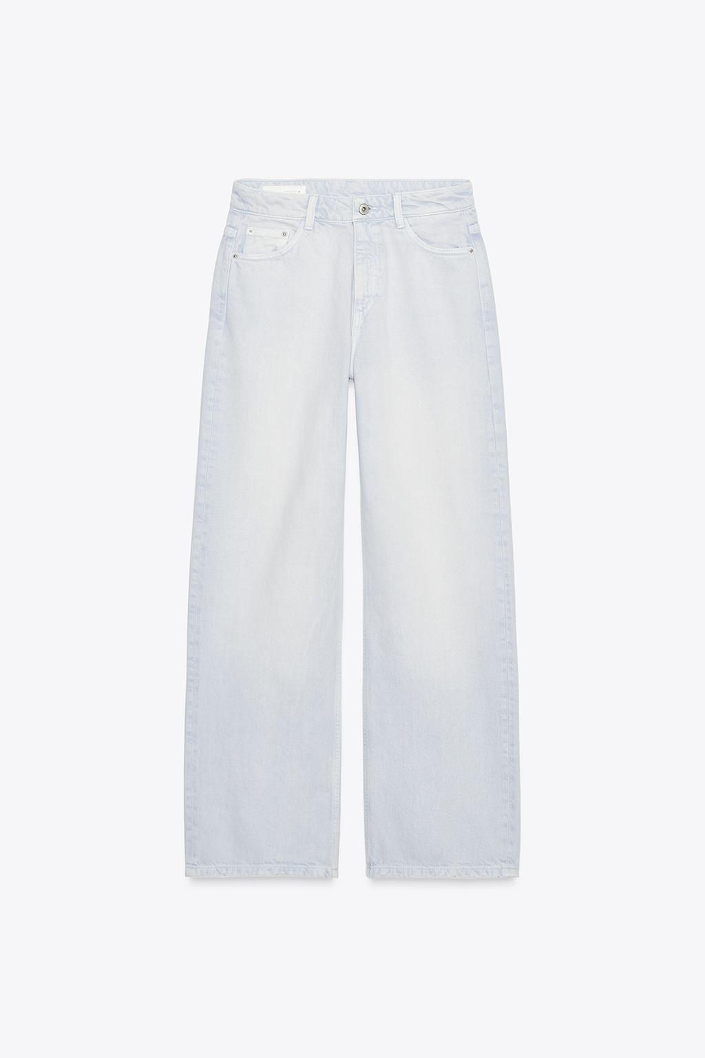 MID-RISE WIDE-LEG TRF JEANS - Zara фото 7