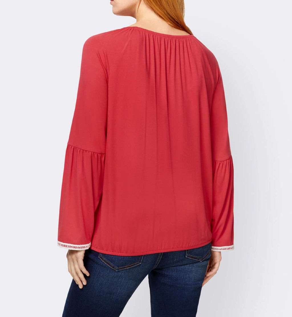 Блузка, цвета клубники - Linea tesini фото 4