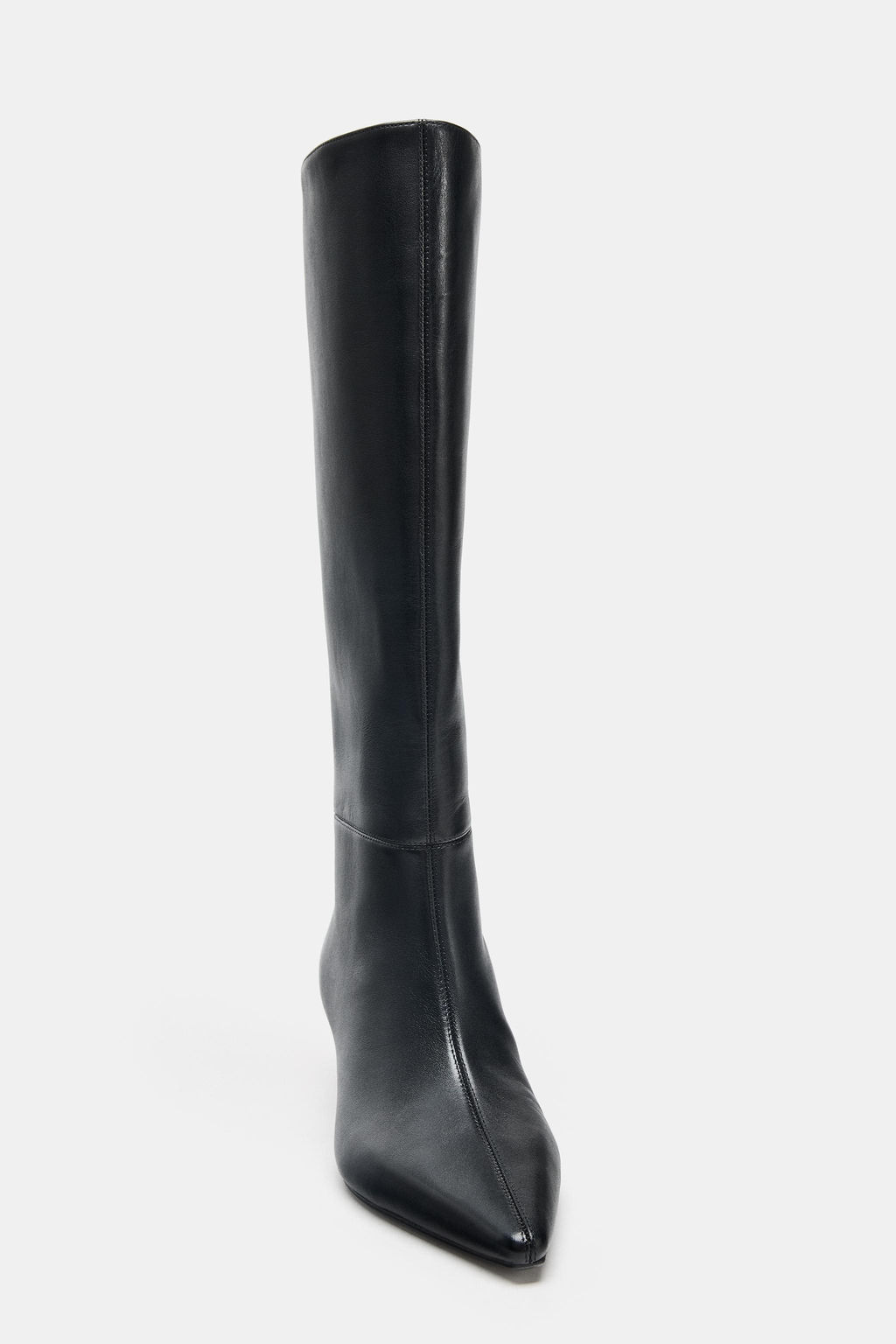 LEATHER HEELED BOOTS - Zara фото 4