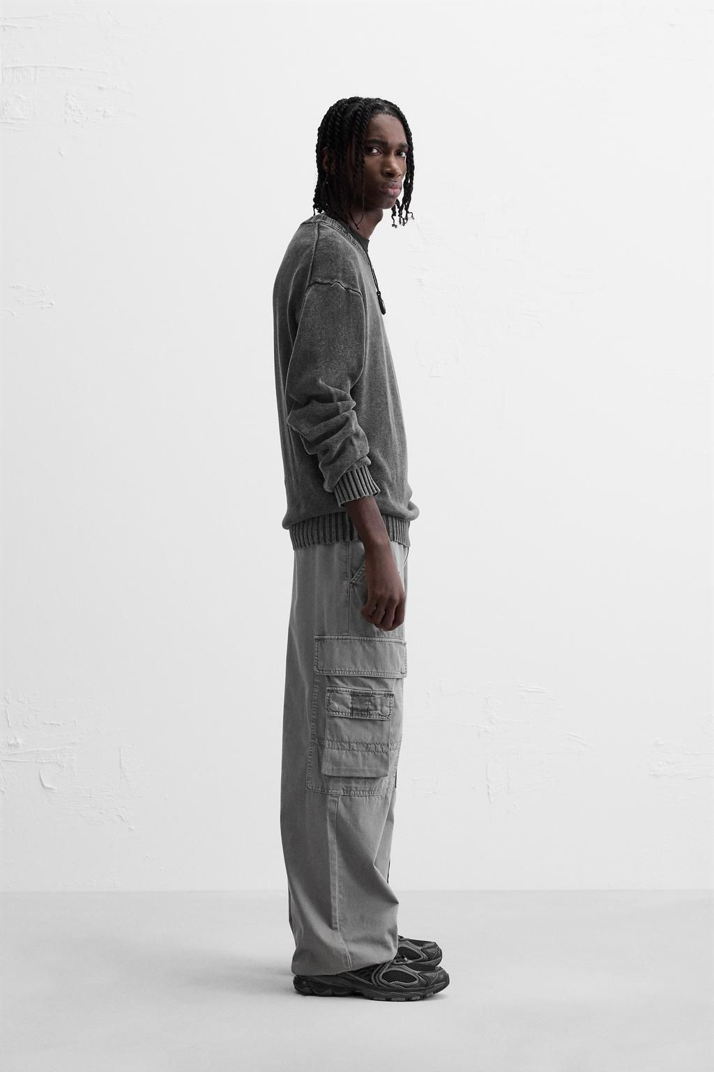 TEXTURED WASHED SWEATER - Zara фото 21