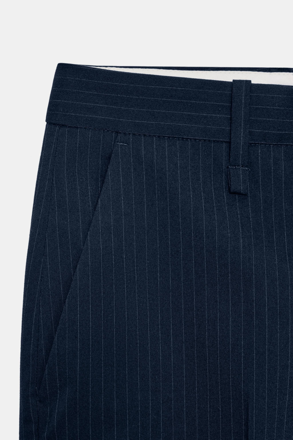 STRIPED TROUSERS WITH BUTTONS AT HEM ZW COLLECTION - Zara фото 7